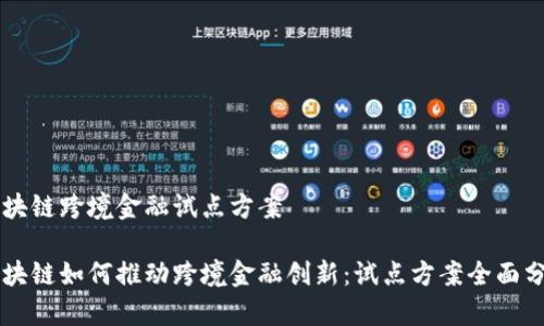 区块链跨境金融试点方案

区块链如何推动跨境金融创新：试点方案全面分析