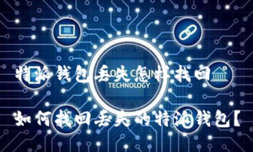 特派钱包丢失怎样找回

如何找回丢失的特派钱包？