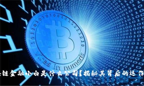 区块链金融小白是什么公司？揭秘其背后的运作模式