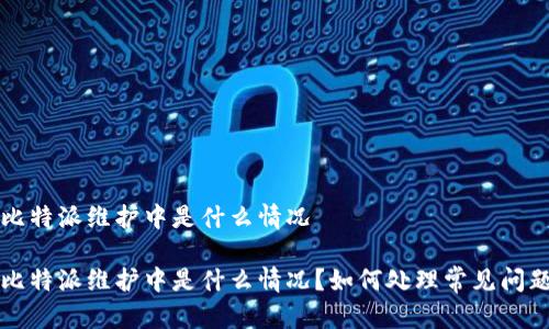 比特派维护中是什么情况

比特派维护中是什么情况？如何处理常见问题