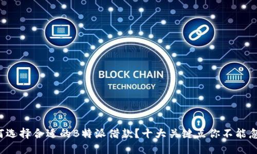 如何选择合适的B特派借款？十大关键点你不能忽视！